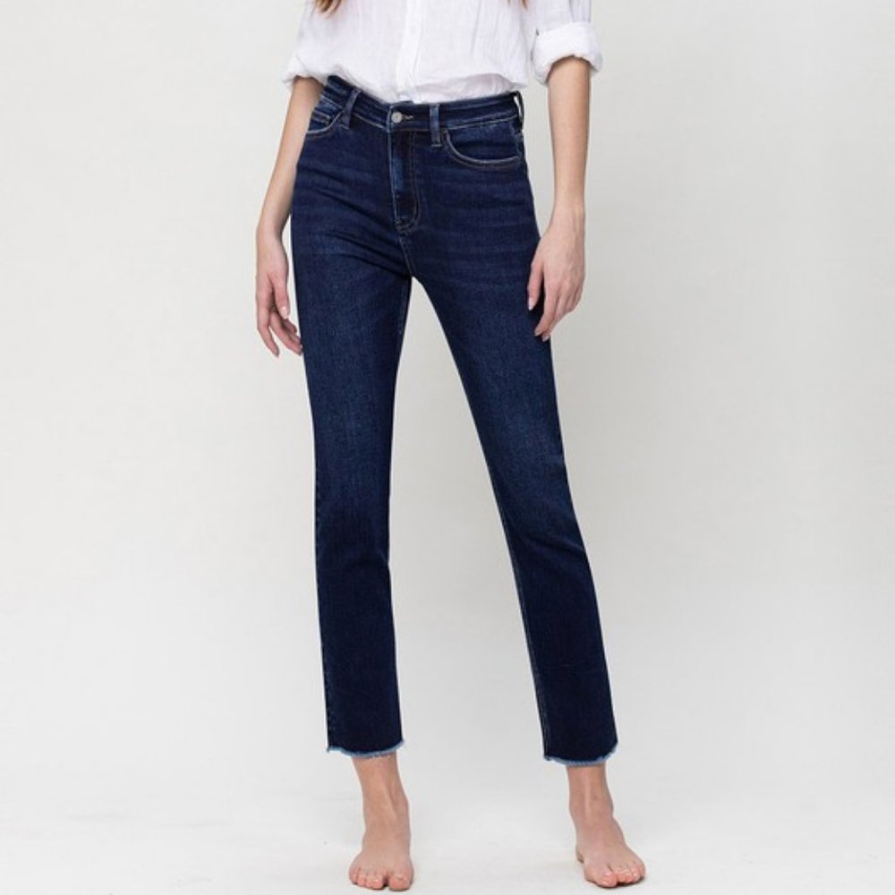 Super High Rise Stretch Slim Straight Jeans by Vervet Flying Monkey Size 25
